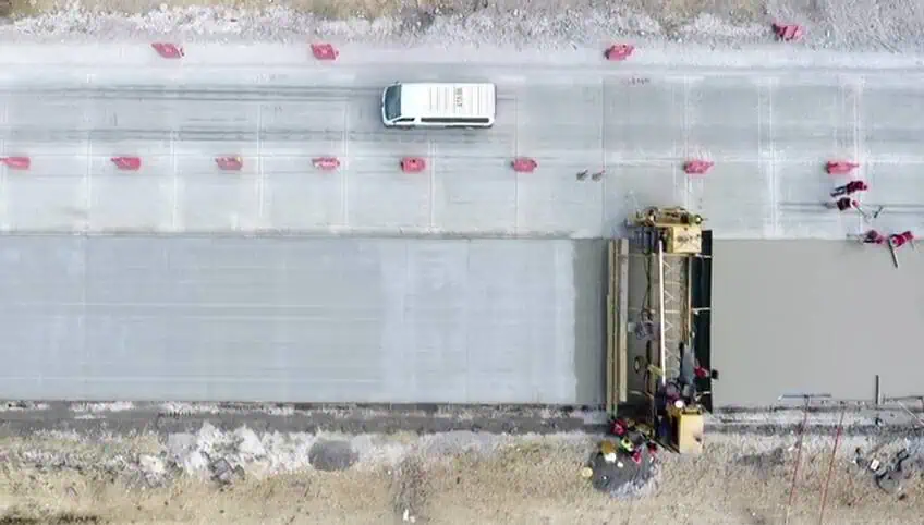 topografía 3d para pavimentación